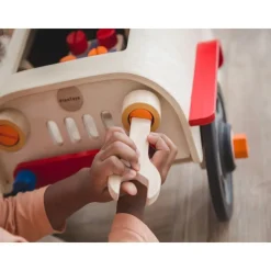 PlanToys USA 4 Years|3 Years < Wooden Motor Mechanic Car Repair Set