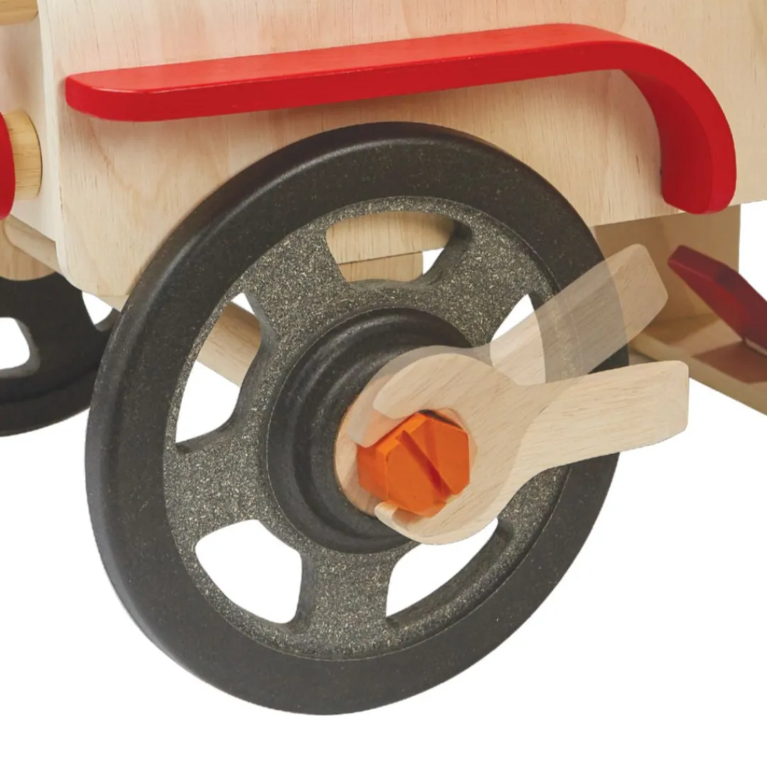 PlanToys USA 4 Years|3 Years < Wooden Motor Mechanic Car Repair Set