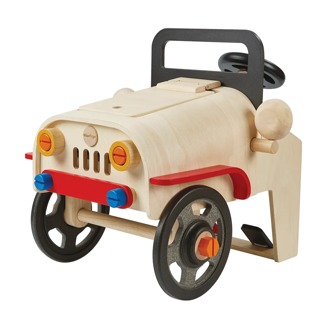 PlanToys USA 4 Years|3 Years < Wooden Motor Mechanic Car Repair Set