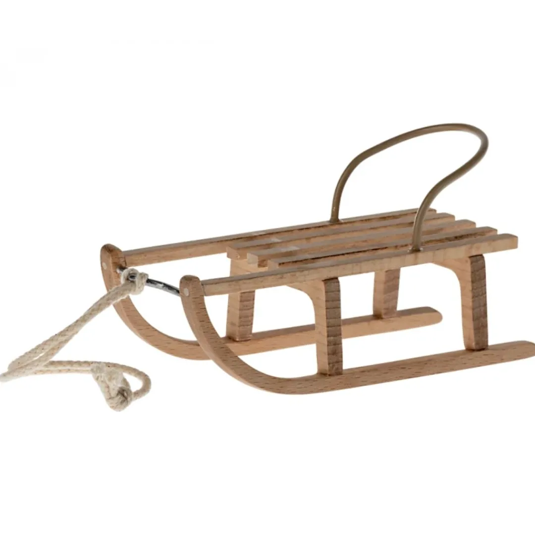 Maileg Maileg Collection|Wooden Toys < Wooden Mouse Sled