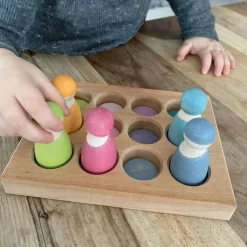 Grimm's Spiel u0026 Holz Early Learning|Wooden Toys < Wooden Pastel Sorting Board