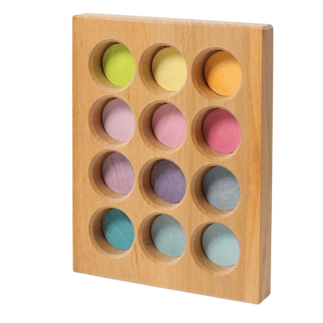 Grimm's Spiel u0026 Holz Early Learning|Wooden Toys < Wooden Pastel Sorting Board