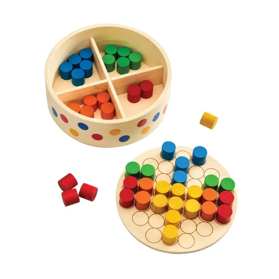 PlanToys Early Learning|Wooden Toys < Wooden Peg Board Set