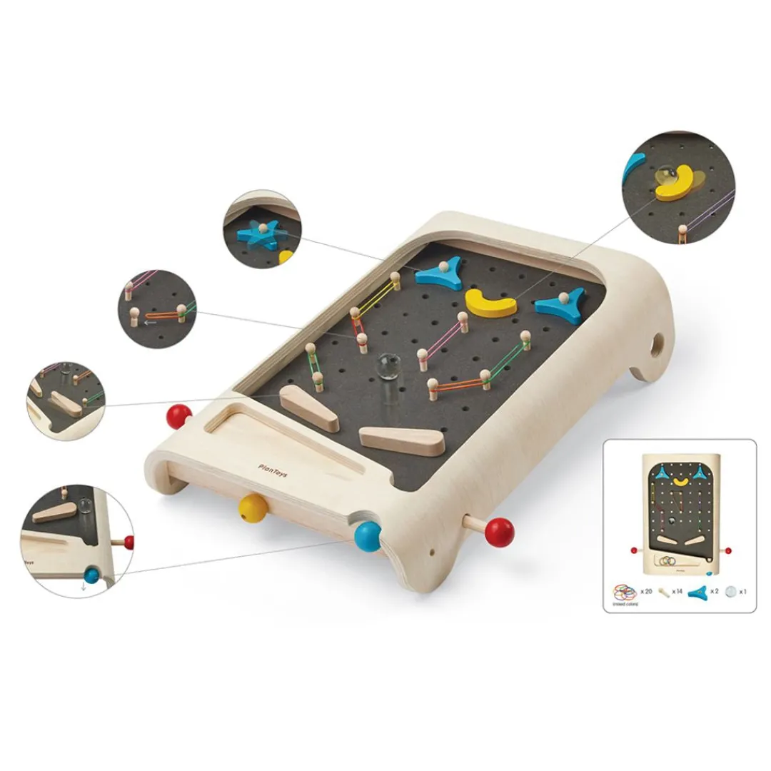PlanToys USA Wooden Toys|Games < Wooden Pinball Game Set