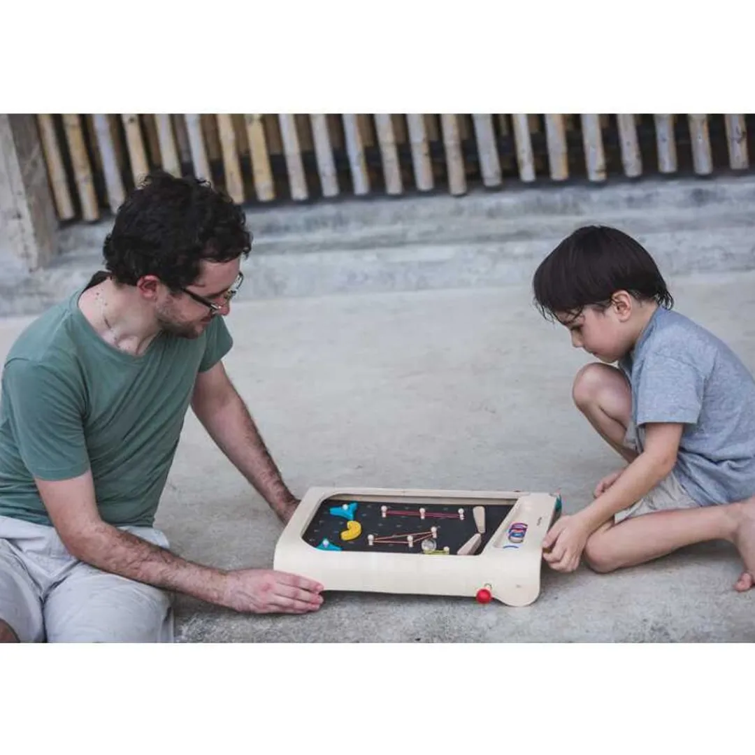 PlanToys USA Wooden Toys|Games < Wooden Pinball Game Set