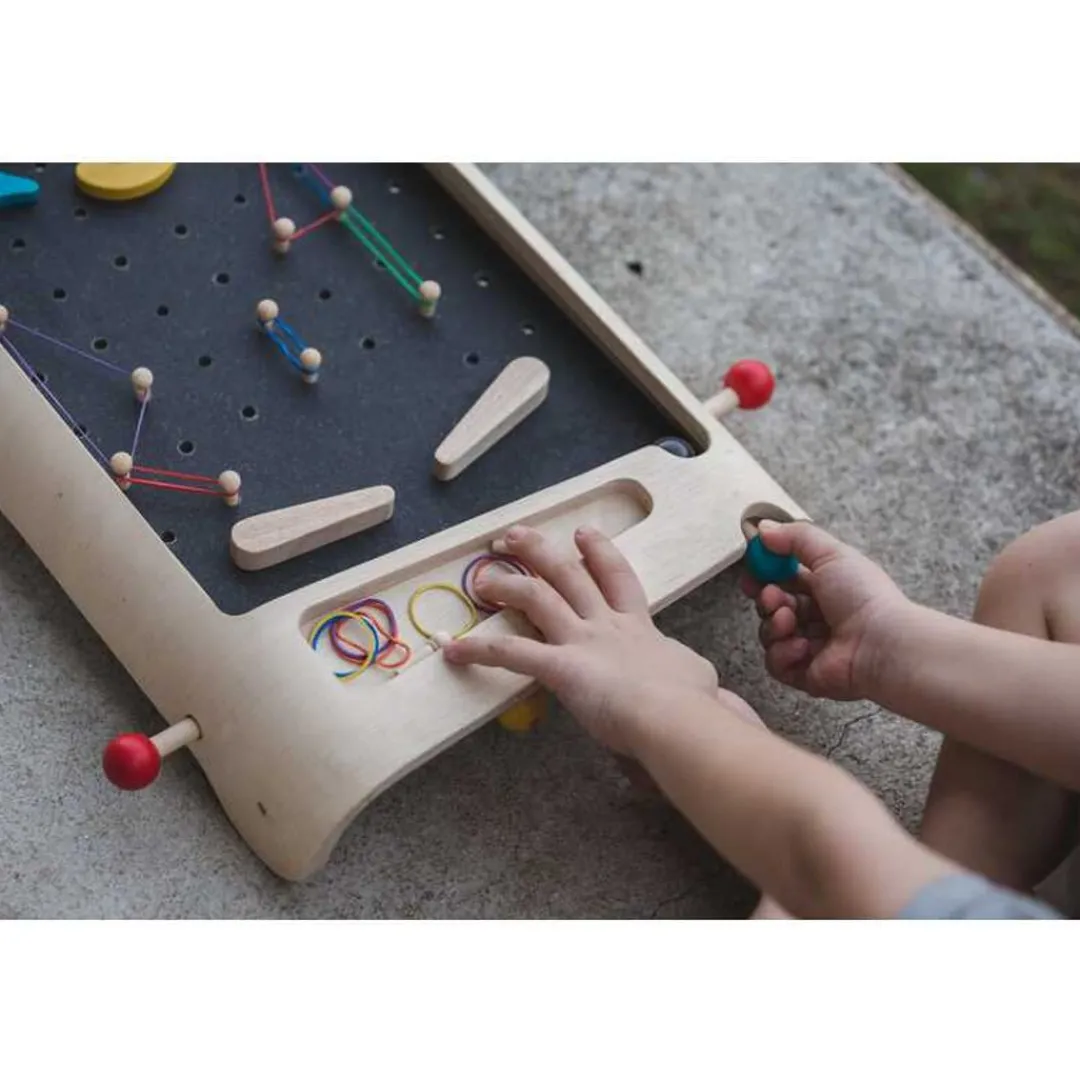 PlanToys USA Wooden Toys|Games < Wooden Pinball Game Set