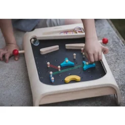 PlanToys USA Wooden Toys|Games < Wooden Pinball Game Set