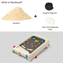 PlanToys USA Wooden Toys|Games < Wooden Pinball Game Set