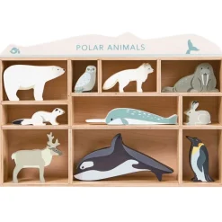 Tender Leaf Toys Wooden Toys|4 Years < Wooden Polar Animal Figures and Display Case