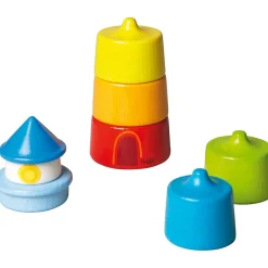 HABA 12-24 Months|Wooden Toys < Wooden Rainbow Lighthouse Stacking Toy