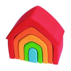 Grimm's Spiel u0026 Holz 12-24 Months|Wooden Toys < Wooden Rainbow Nesting House