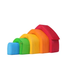 Grimm's Spiel u0026 Holz 12-24 Months|Wooden Toys < Wooden Rainbow Nesting House