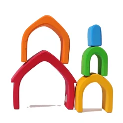 Grimm's Spiel u0026 Holz 12-24 Months|Wooden Toys < Wooden Rainbow Nesting House