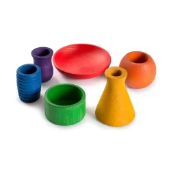 Grapat Wooden Toys|4 Years < Wooden Rainbow Pots
