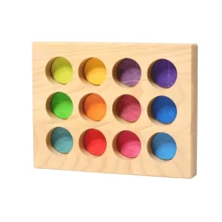 Grimm's Spiel u0026 Holz 12-24 Months|Early Learning < Wooden Rainbow Sorting Board