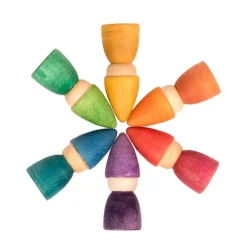 Grapat 12-24 Months|Dolls < 6 Wooden Rainbow Tomten Figures