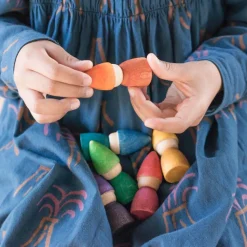 Grapat 12-24 Months|Dolls < 6 Wooden Rainbow Tomten Figures