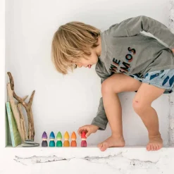 Grapat 12-24 Months|Dolls < 6 Wooden Rainbow Tomten Figures