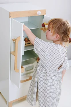 Tender Leaf Wooden Toys|4 Years < Wooden Refrigerator and Food Set
