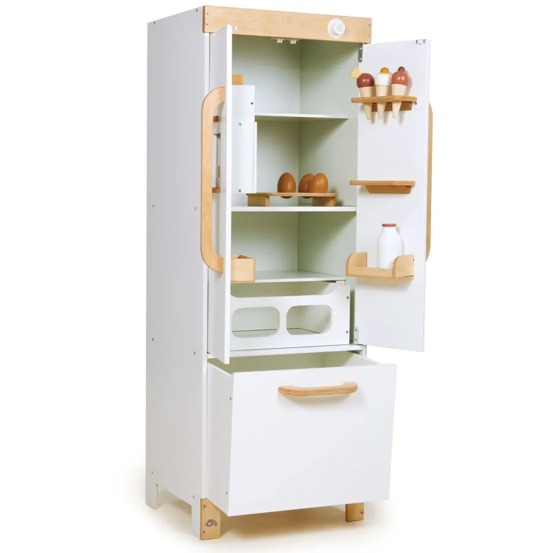 Tender Leaf Wooden Toys|4 Years < Wooden Refrigerator and Food Set