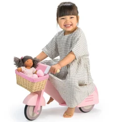 Tender Leaf Wooden Toys|2 Years < Wooden Ride-On Scooter with Basket
