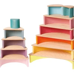 Grimm's Spiel u0026 Holz 12-24 Months|Marble & Ball Runs < Wooden Semicircle Building Set