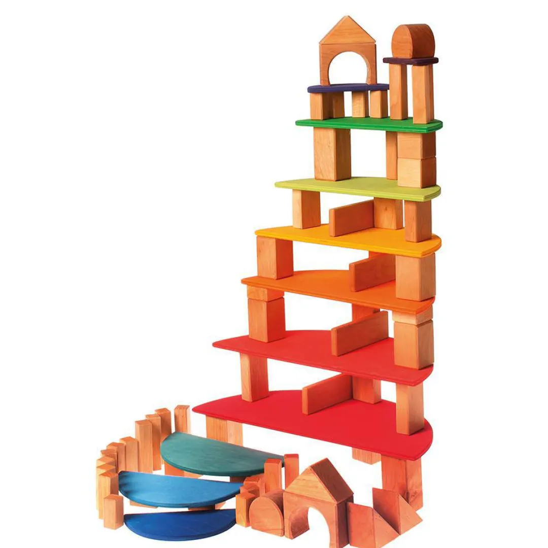 Grimm's Spiel u0026 Holz 12-24 Months|Marble & Ball Runs < Wooden Semicircle Building Set