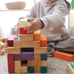 Grimm's Spiel u0026 Holz Marble & Ball Runs|Wooden Toys < Wooden Stairway Building Blocks Set
