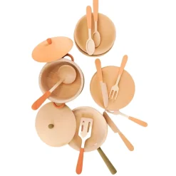 Sabo Wooden Toys|4 Years < Wooden Tableware Set - Herbal Palette