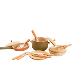 Sabo Wooden Toys|4 Years < Wooden Tableware Set - Herbal Palette