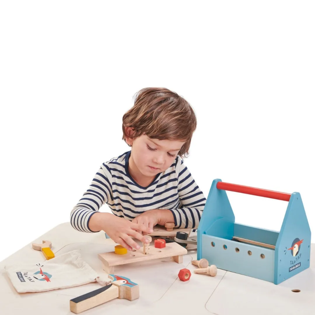 Tender Leaf Wooden Toys|4 Years < Wooden Tap Tap Tool Box Play Set