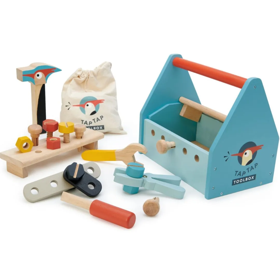 Tender Leaf Wooden Toys|4 Years < Wooden Tap Tap Tool Box Play Set