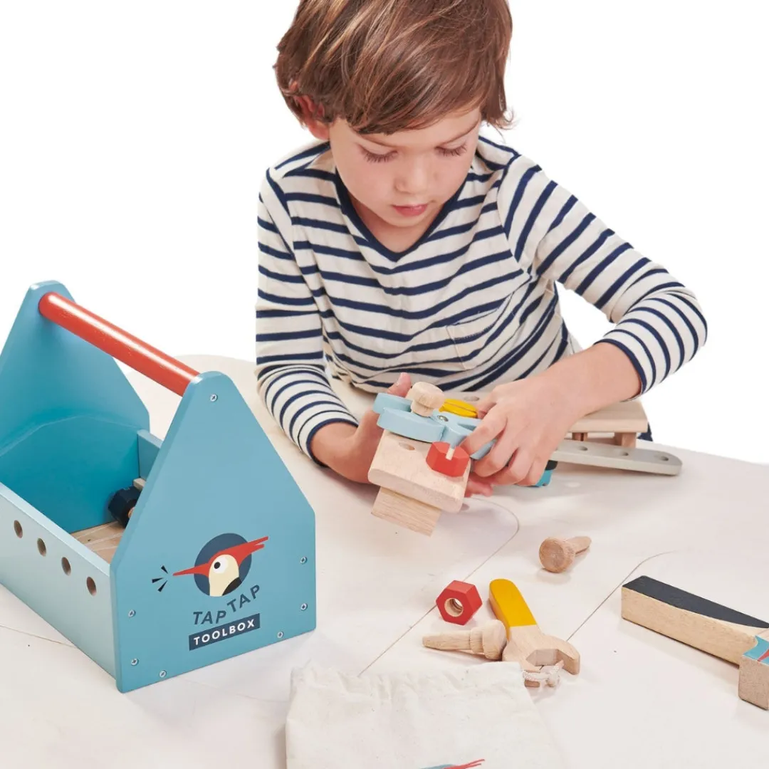 Tender Leaf Wooden Toys|4 Years < Wooden Tap Tap Tool Box Play Set