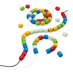 PlanToys Early Learning|4 Years < Wooden Threading Beads Set
