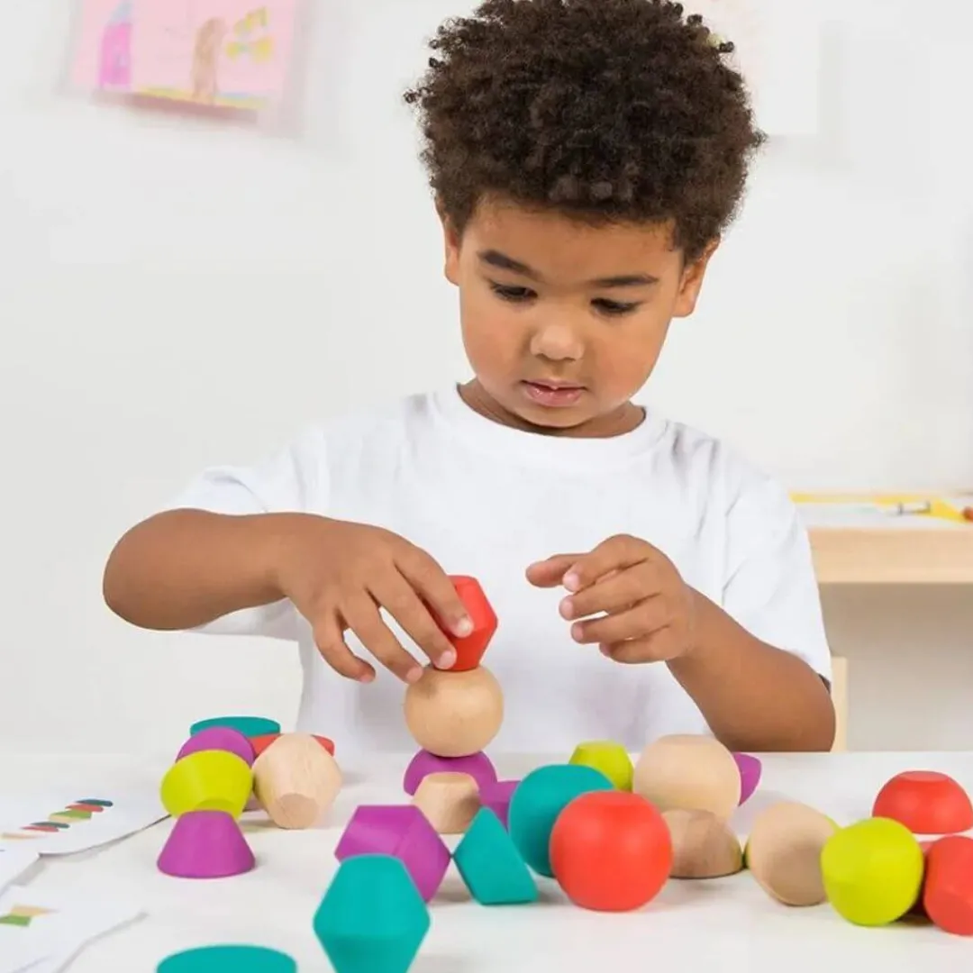 Miniland Wooden Toys|Early Learning < Wooden Towering Building Set