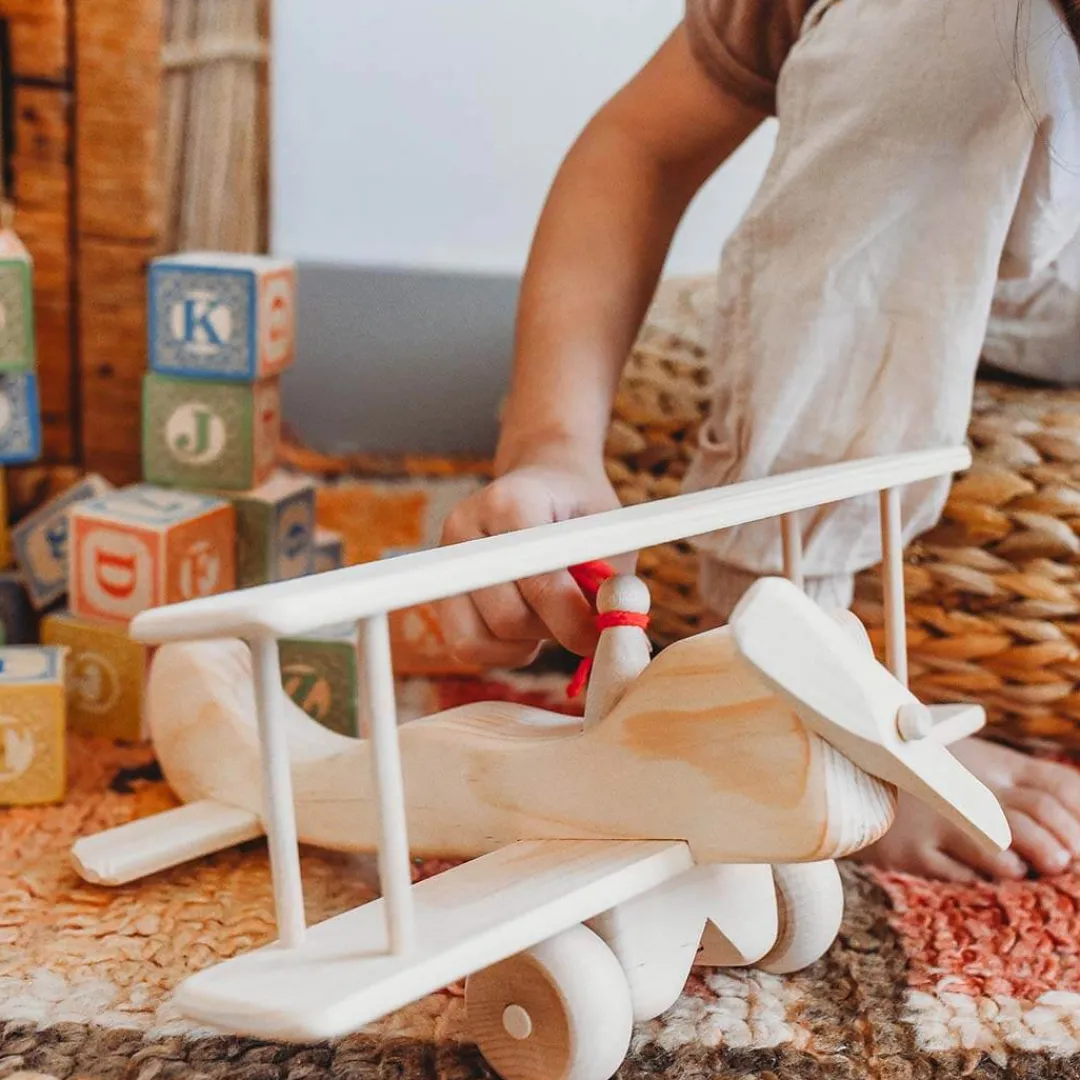 Different Drummer 4 Years|3 Years < Wooden Toy Airplane