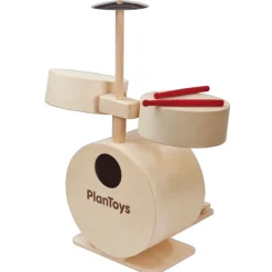 PlanToys USA Wooden Toys|4 Years < Wooden Toy Drum Set with Cymbals