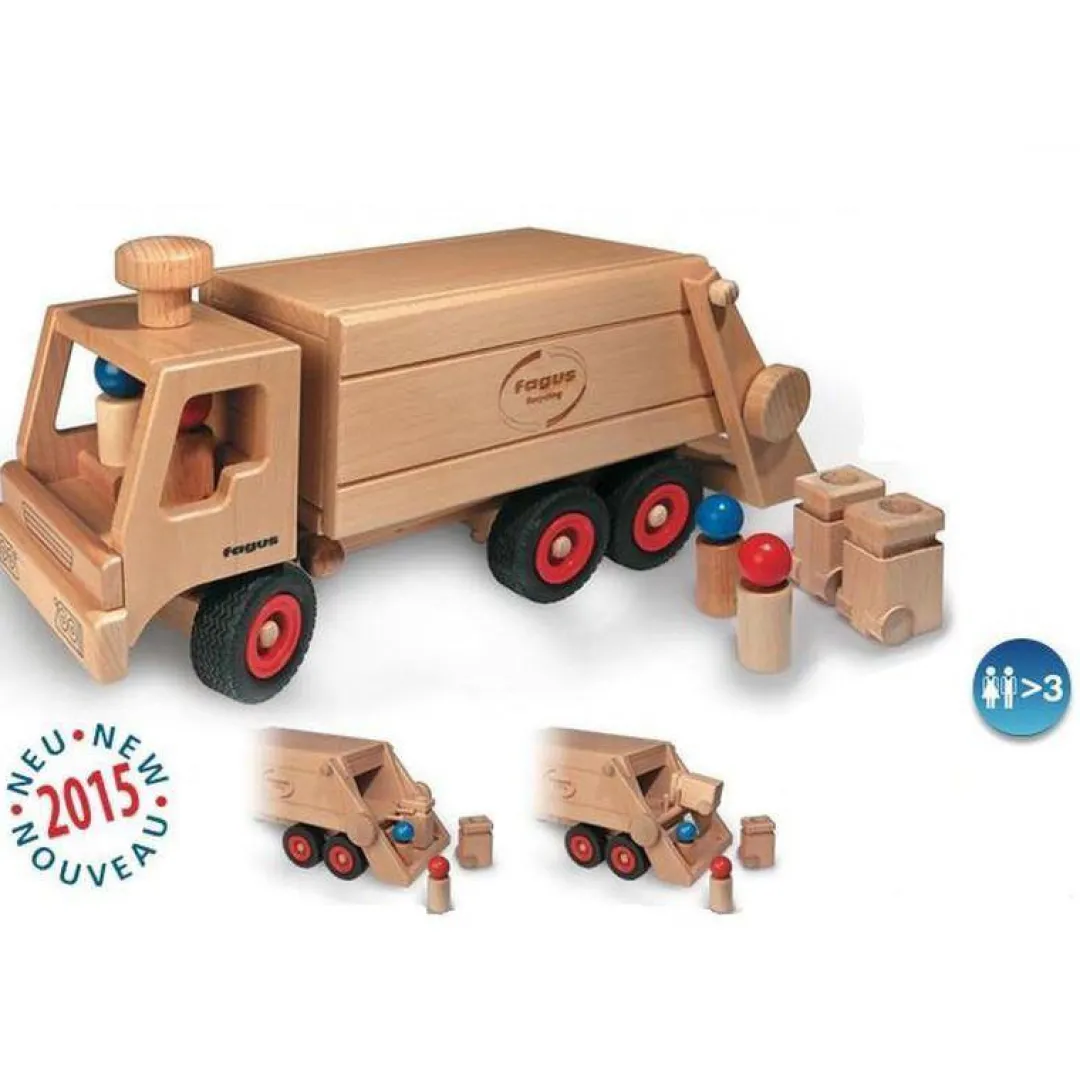 Fagus 4 Years|3 Years < Wooden Toy Garbage Truck