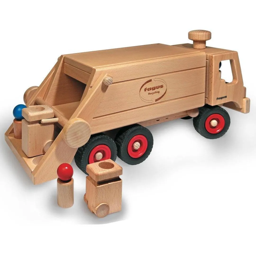 Fagus 4 Years|3 Years < Wooden Toy Garbage Truck