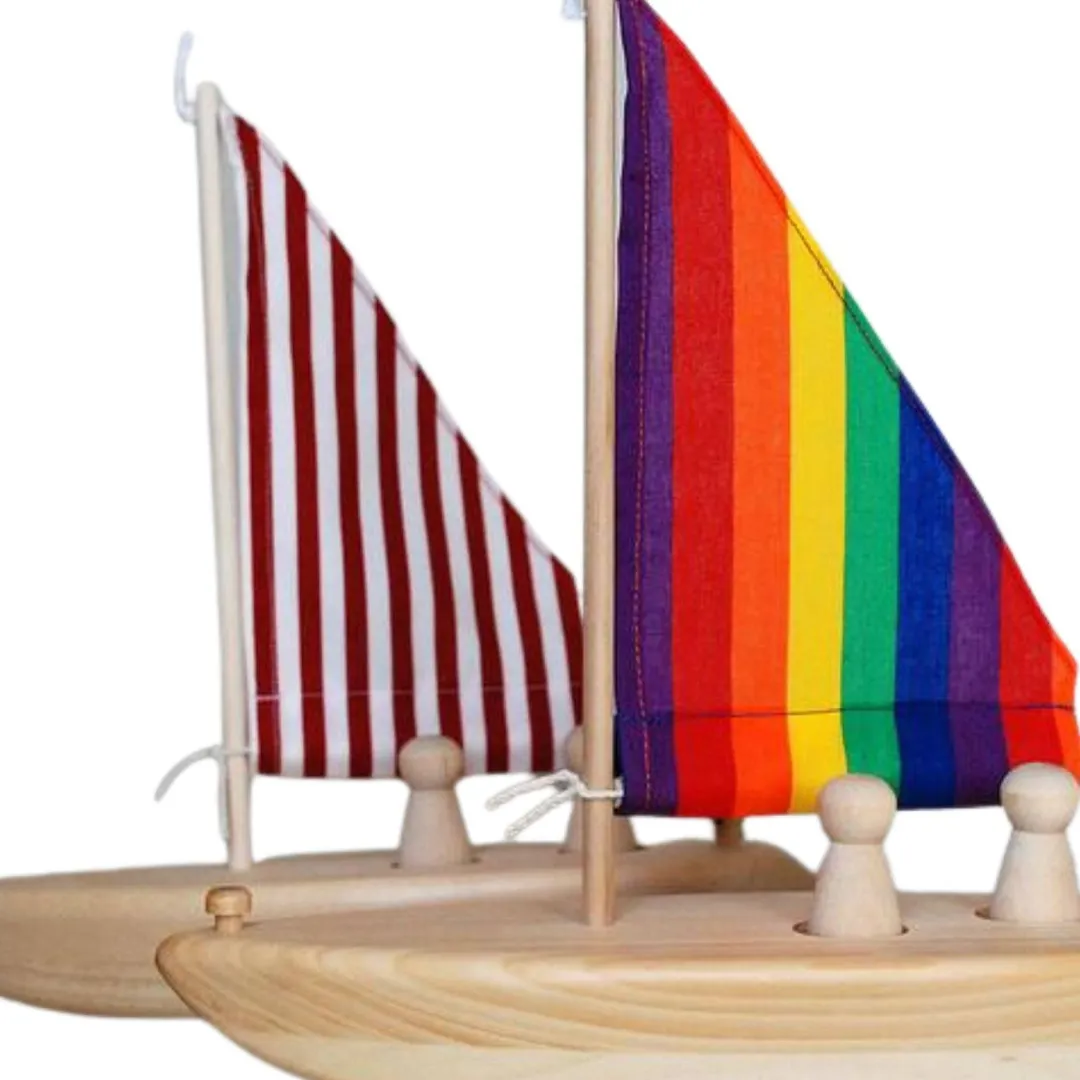 Different Drummer Outdoor Toys|4 Years < Wooden Toy Sailboat