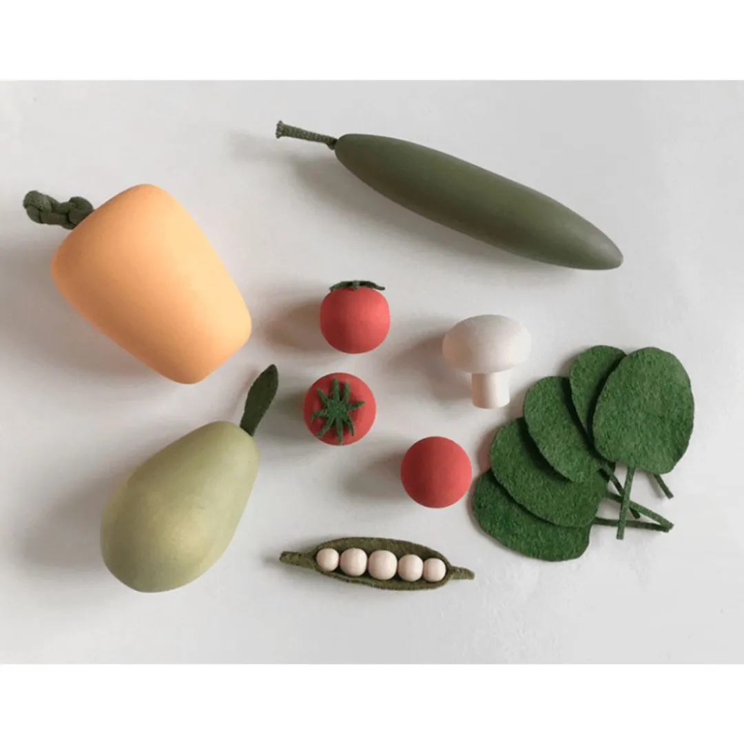 Sabo Wooden Toys|4 Years < Wooden Vegetable Set
