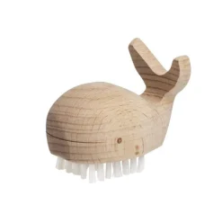 Kikkerland Design 12-24 Months|Wooden Toys < Wooden Whale Nail Brush