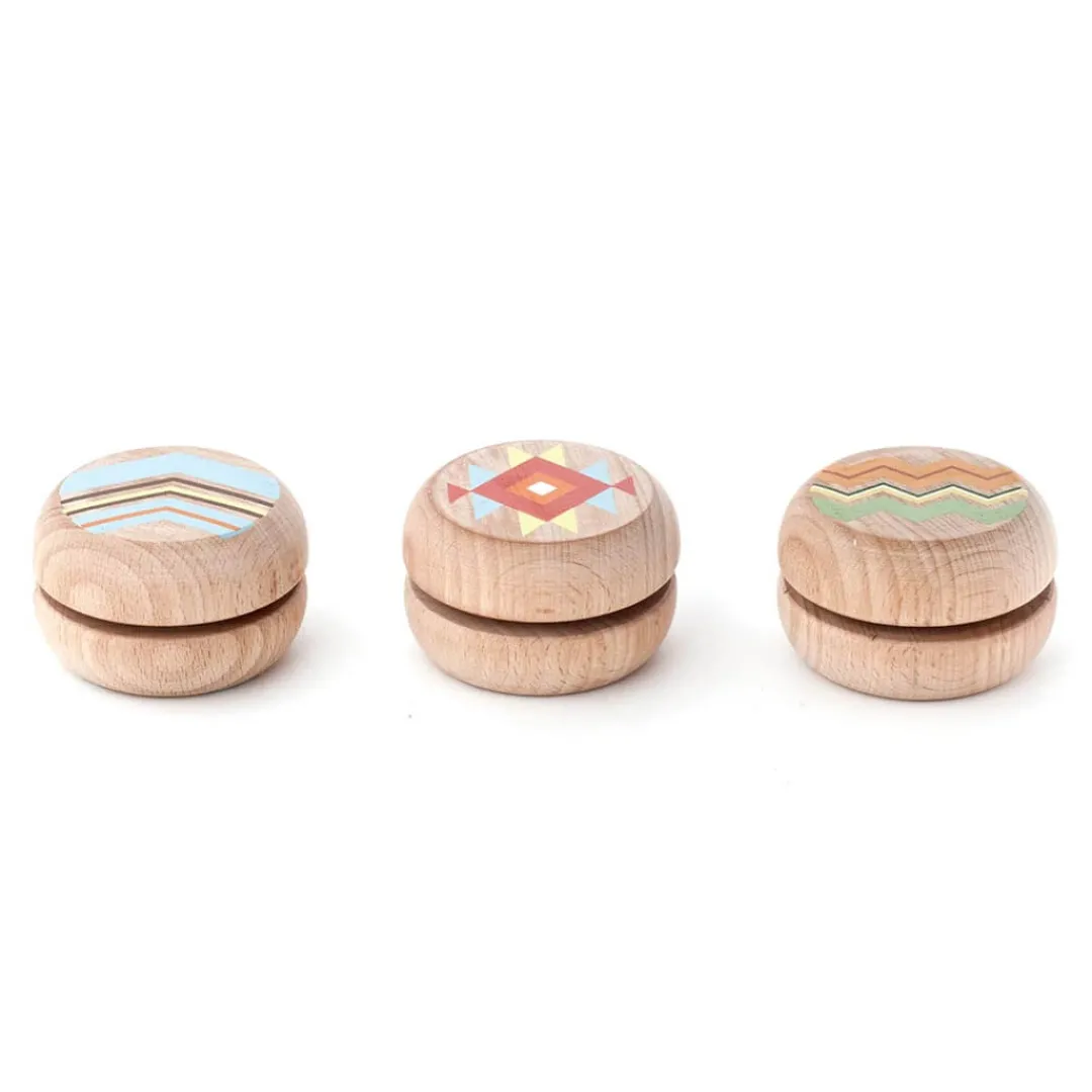 Kikkerland Design Outdoor Toys|4 Years < Wooden Yo Yo