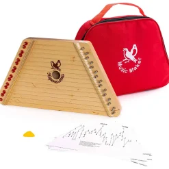 European Expressions Wooden Toys|Montessori Inspired < Wooden Zither with Case