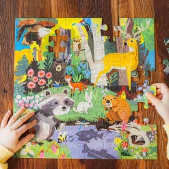eeBoo Puzzles|5 Years < Woodland - 64 Piece Jigsaw Puzzle