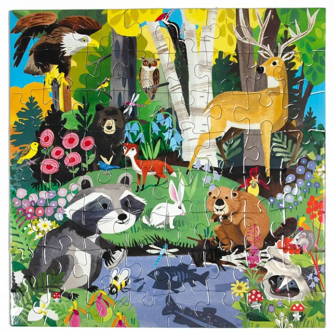 eeBoo Puzzles|5 Years < Woodland - 64 Piece Jigsaw Puzzle