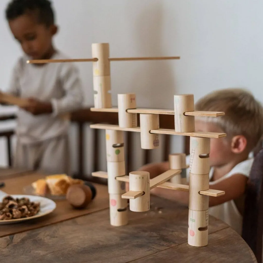 Grapat Wooden Toys|4 Years < Woodland Stacking Tower Set