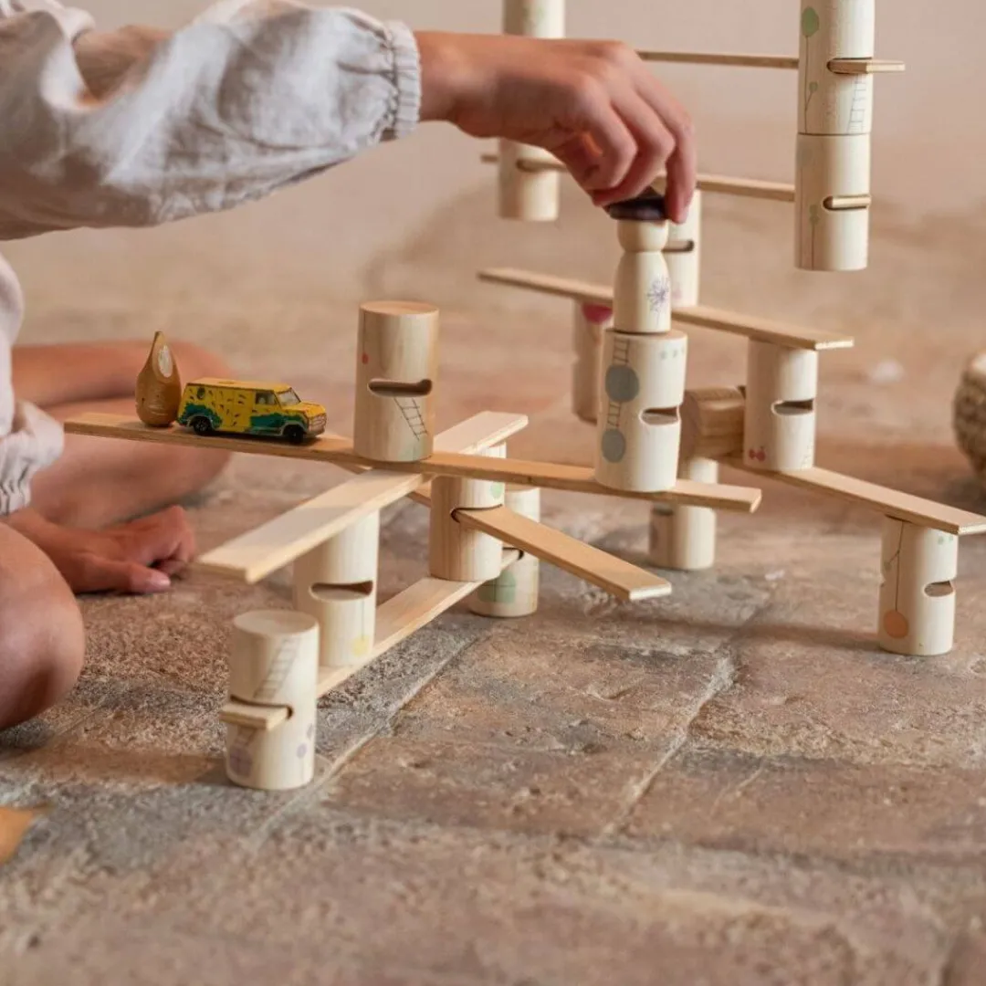 Grapat Wooden Toys|4 Years < Woodland Stacking Tower Set