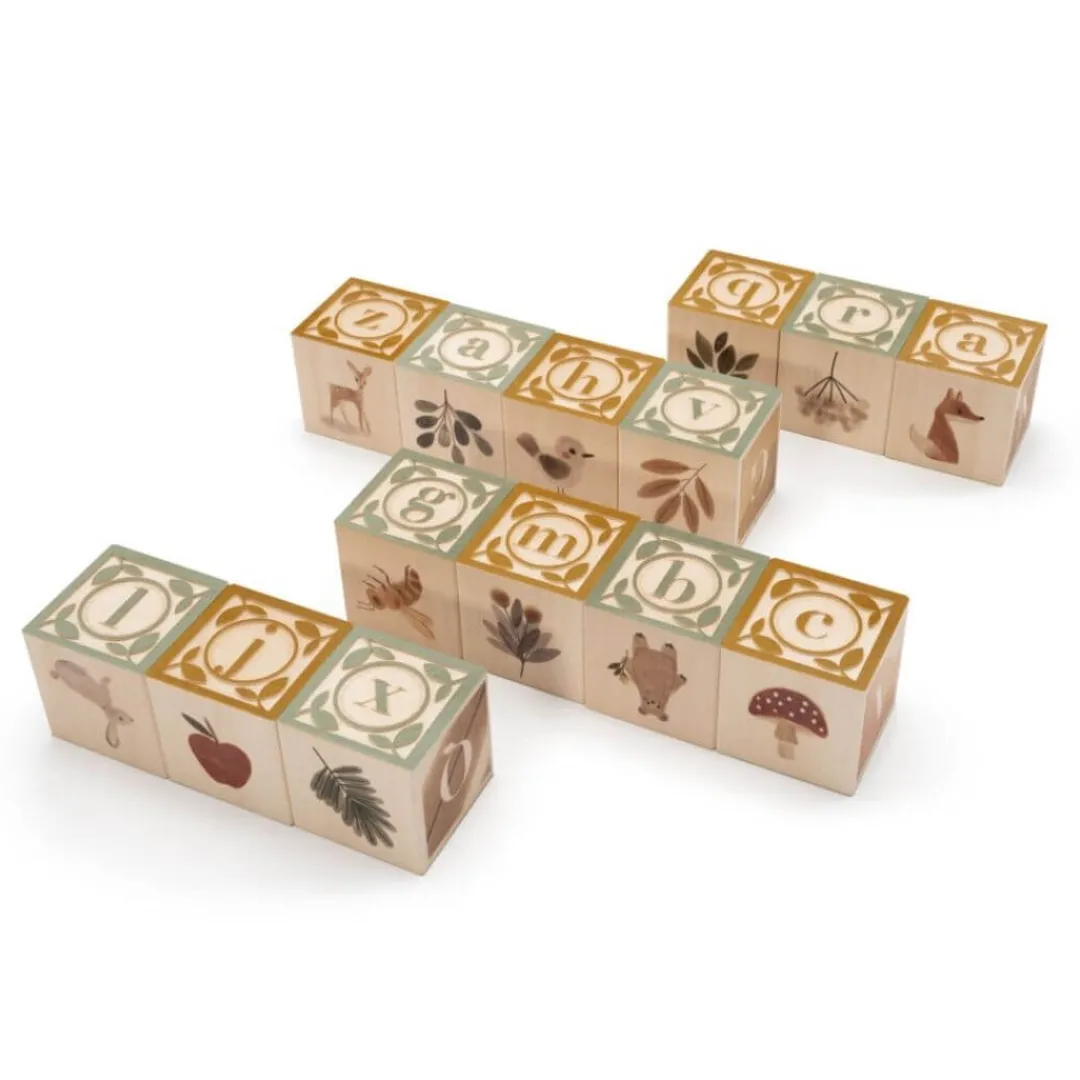 Uncle Goose Wooden Toys|Early Learning < Woodland Watercolor ABC Blocks