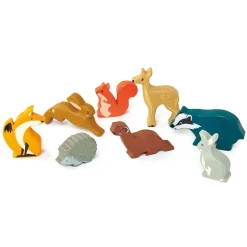 Tender Leaf Toys Wooden Toys|4 Years < Woodland Wooden Animals Set